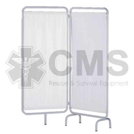 biombo metálico de dos cuerpos