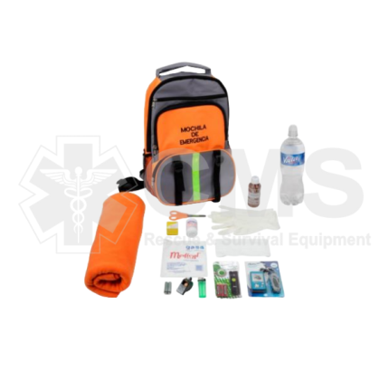 Mochila de emergencia con contenido, Mochila de primeros auxilios, Mochila para rescate, Mochila de supervivencia, Mochila de urgencias para hospitales