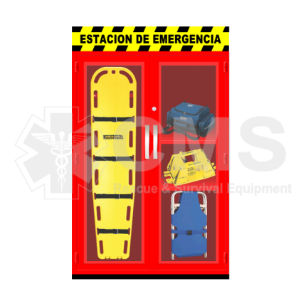estación de primeros auxilios, estación de emergencia, estación de emergencia para trabajo
