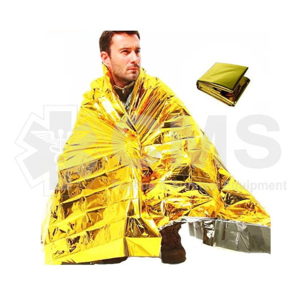 CMS-XH18 Manta isotérmica aluminizada, Manta de emergencia, Manta reflectante, Manta para frío, Manta térmica de rescate, Manta de supervivencia, Manta para hipotermia, Manta aislante para emergencias
