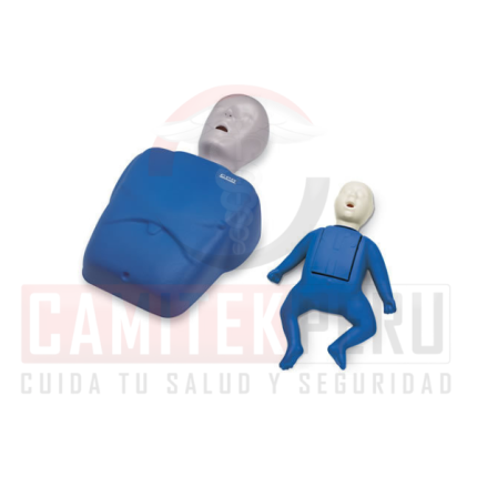 maniquí rcp de torso adulto pediatrico, maniqui para maniobra Heimlich, respiración boca a boca, reanimación rcp